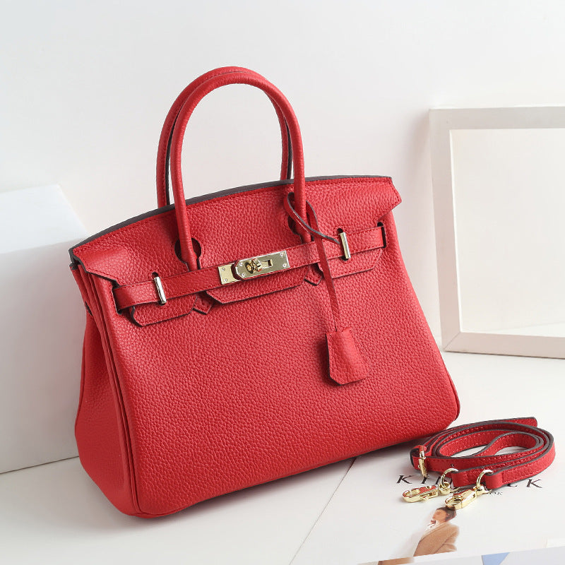 Women’s Leather Top Handle Handbags – 30CM