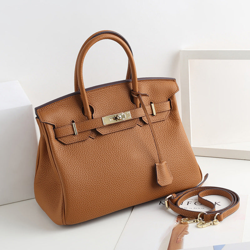 Women’s Leather Top Handle Handbags – 30CM