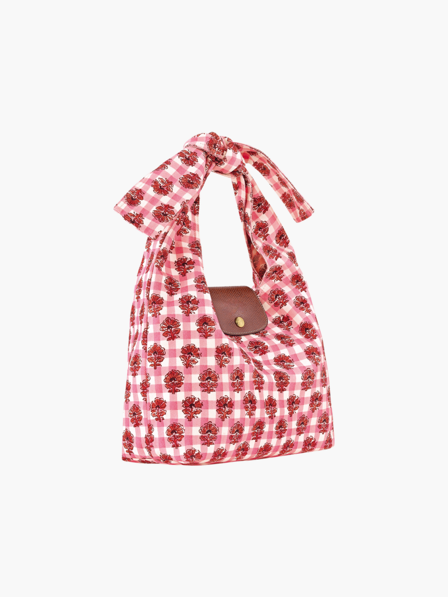 Floral Gingham Shoulder Bag
