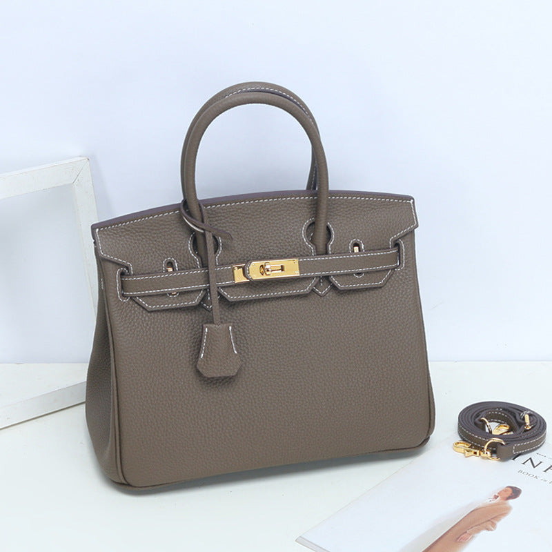 Women’s Leather Top Handle Handbags – 30CM