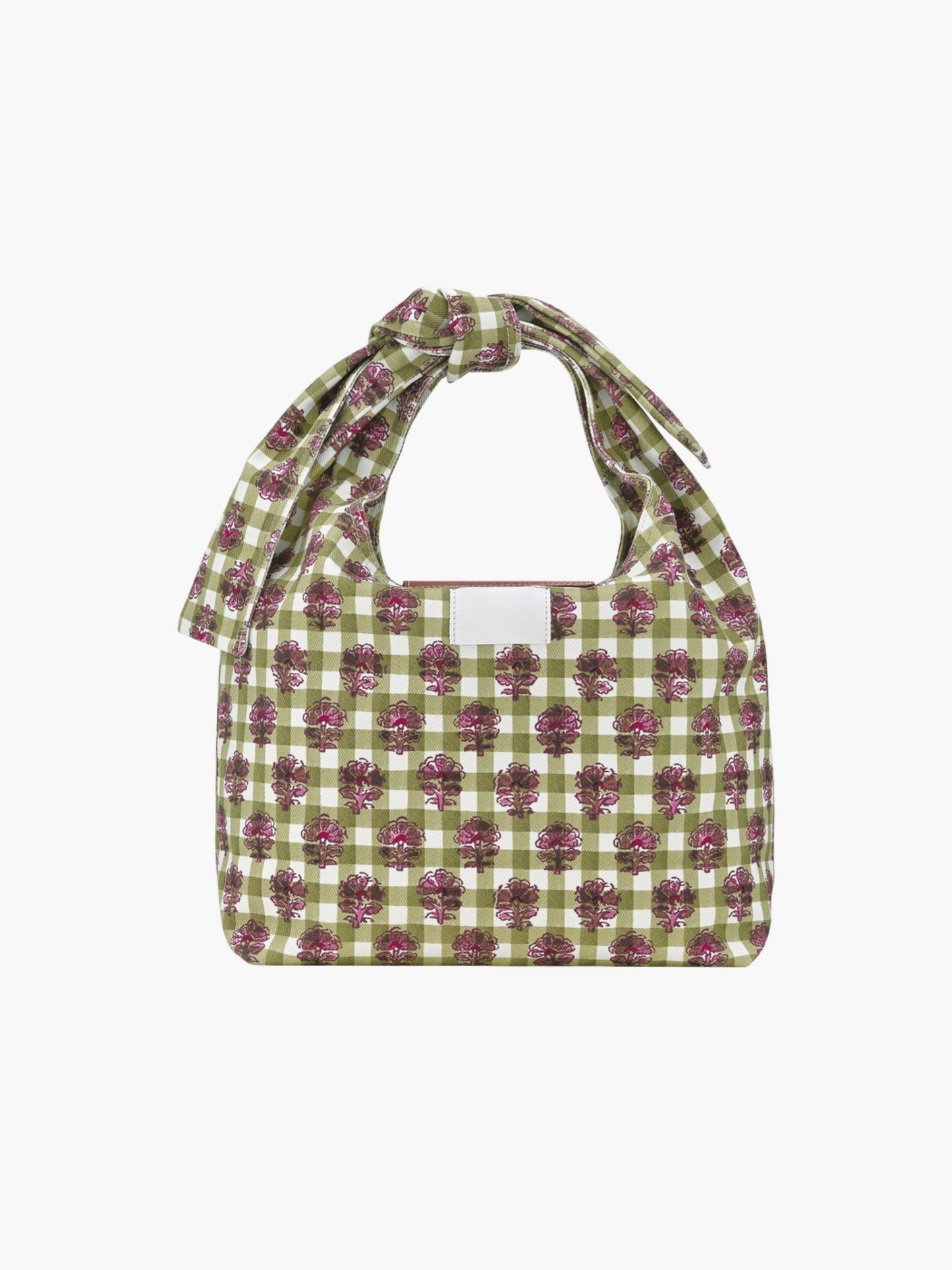 Floral Gingham Shoulder Bag