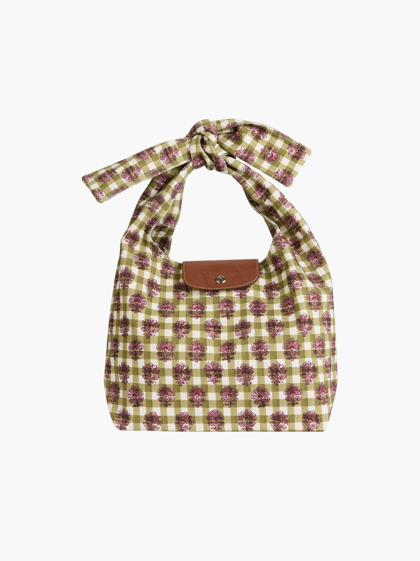 Floral Gingham Shoulder Bag