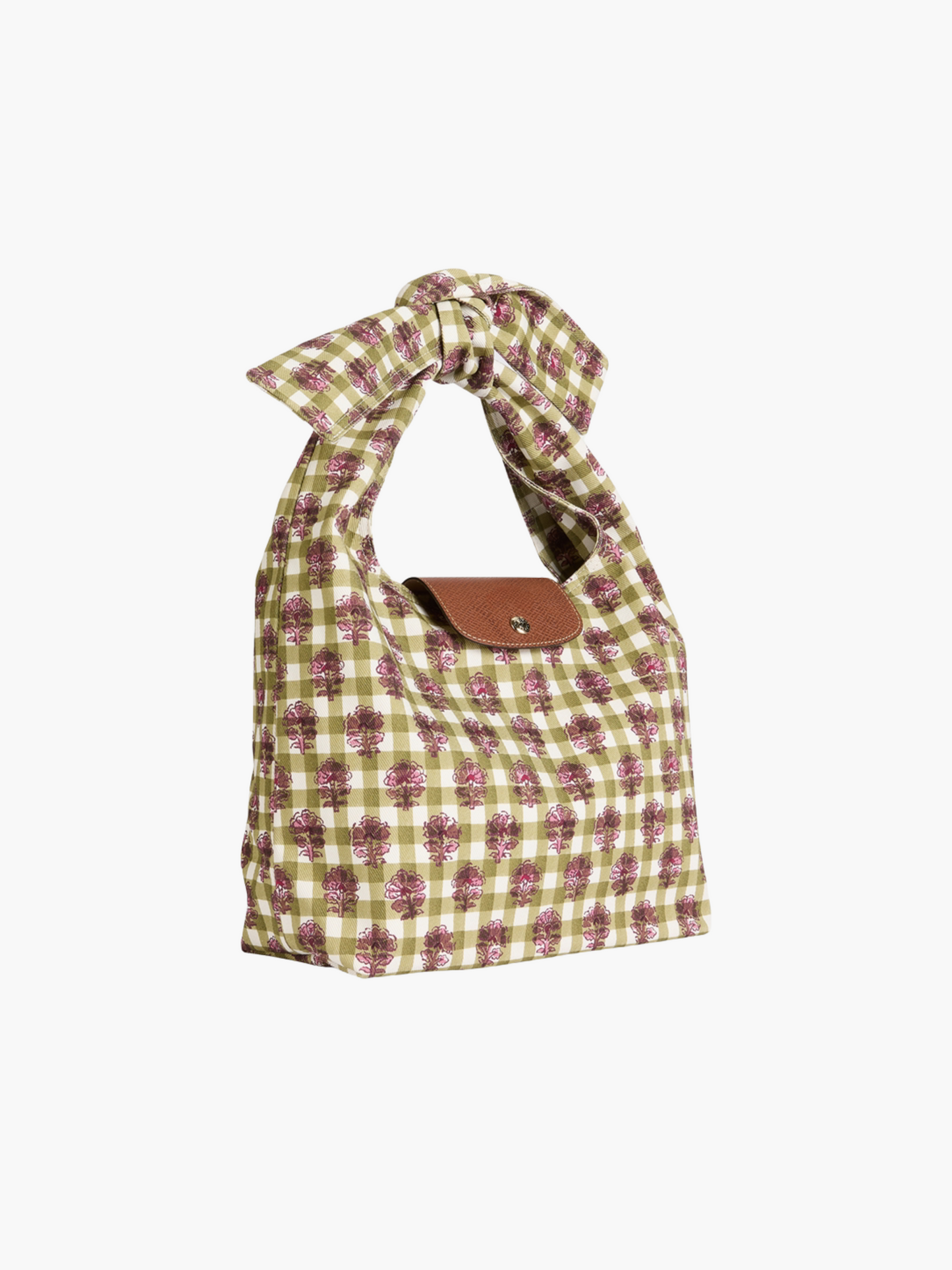 Floral Gingham Shoulder Bag