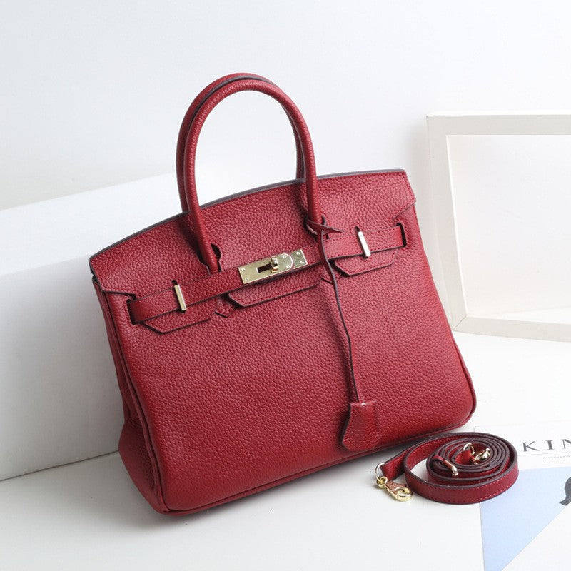 Women’s Leather Top Handle Handbags – 30CM