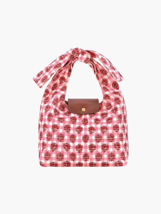 Floral Gingham Shoulder Bag